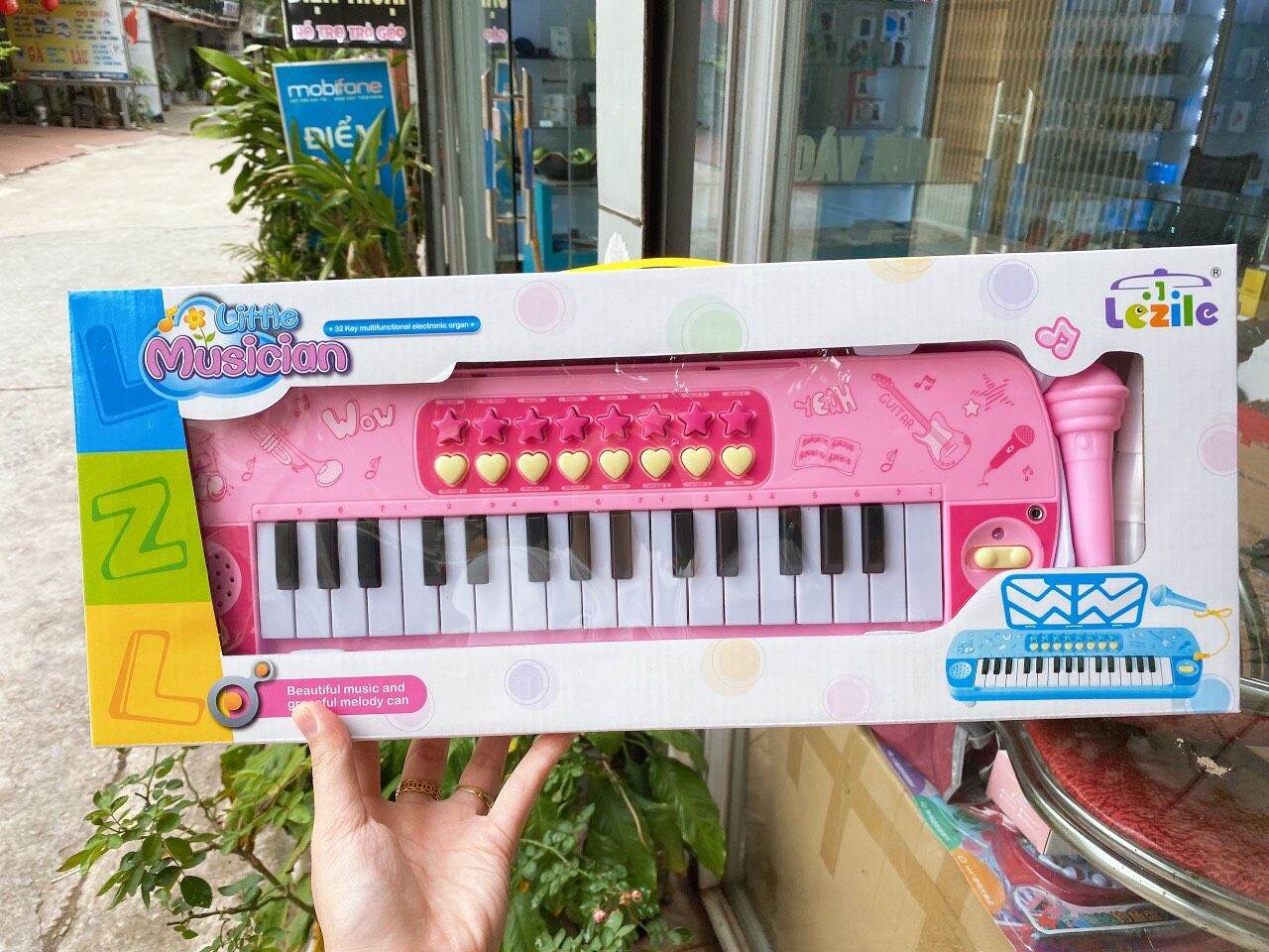[TẶNG KÈM PIN ] Đàn piano mini kèm mic cho bé