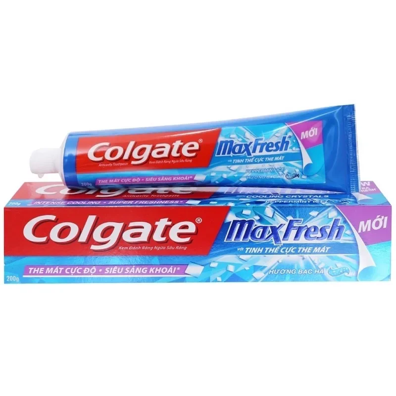 [HCM]kem đánh răng Colgate maxfresh hương bạc hà 180g