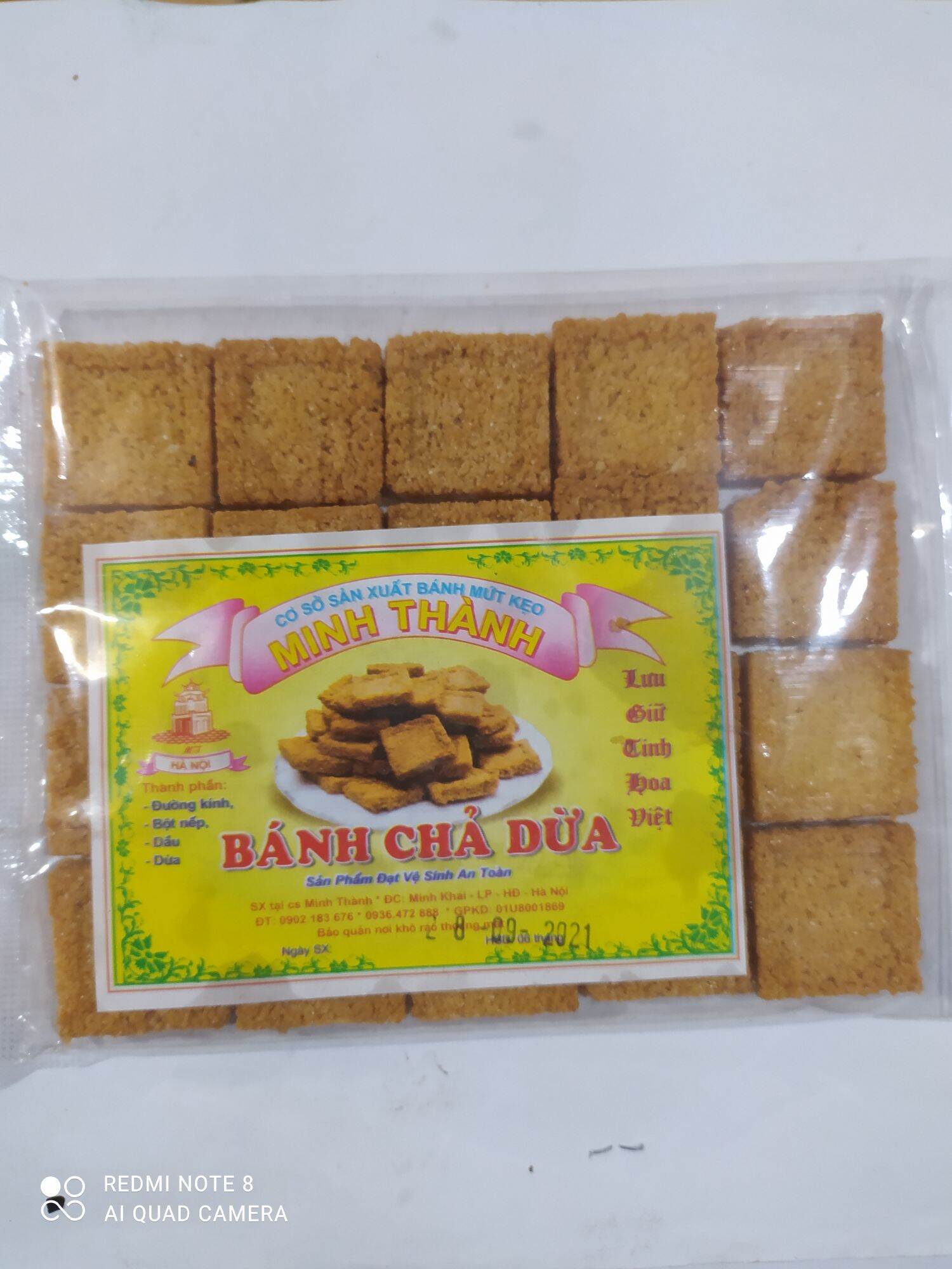 Combo 5 gói bánh chả dừa Minh thành thơm giòn ngon