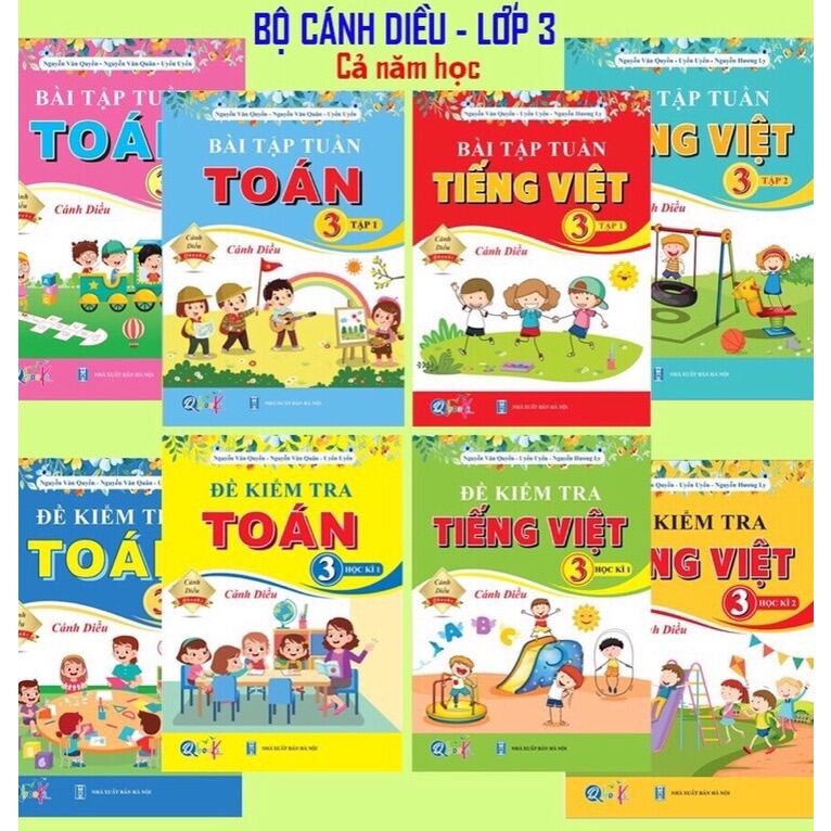 Sách - Trọn Bộ Bài Tập Tuần, Đề Kiểm Tra Toán và Tiếng Việt Lớp 3