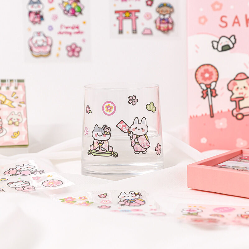 Sticker trang trí Sakura hộp 100 tờ