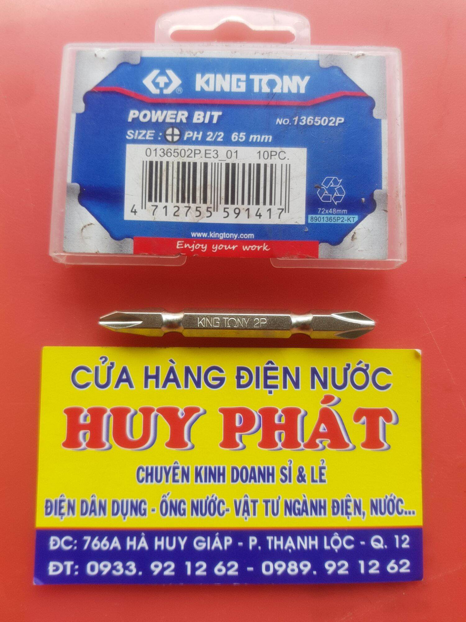 Đầu bắn vít bake cao cấp kinhtony ph2 dài 65mm