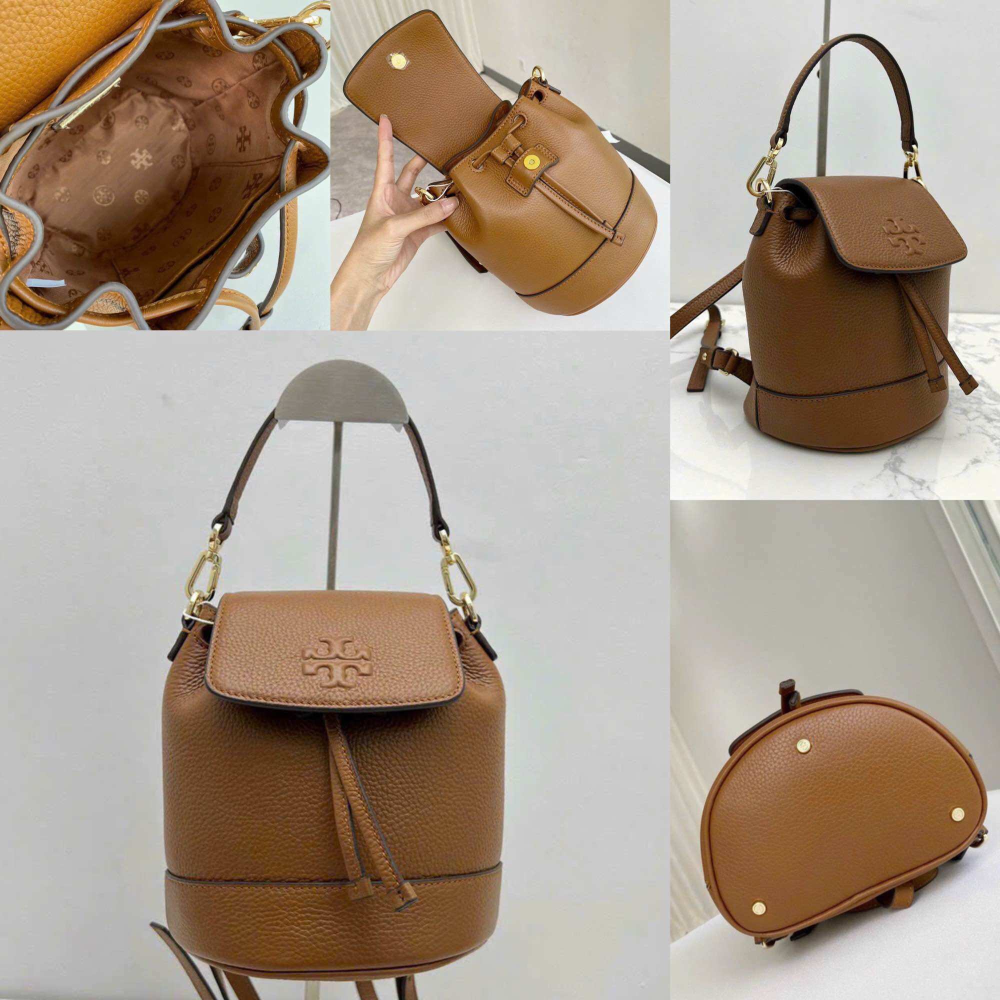 Túi Burch Thea Mini Bucket da thật