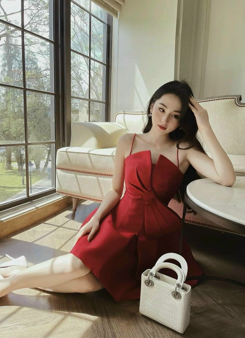 (SHOP TÁO ĐỎ BIGSIZE 50KG ĐẾN 90KG) đầm nơ chéo dáng xoè có mút