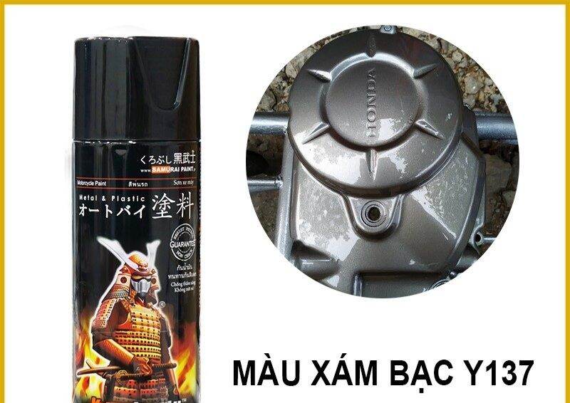 sơn samurai mày xám bạc y137