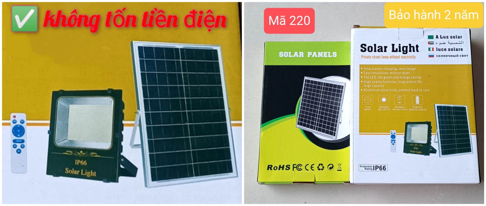 Đèn Năng Lượng Mặt Trời M220