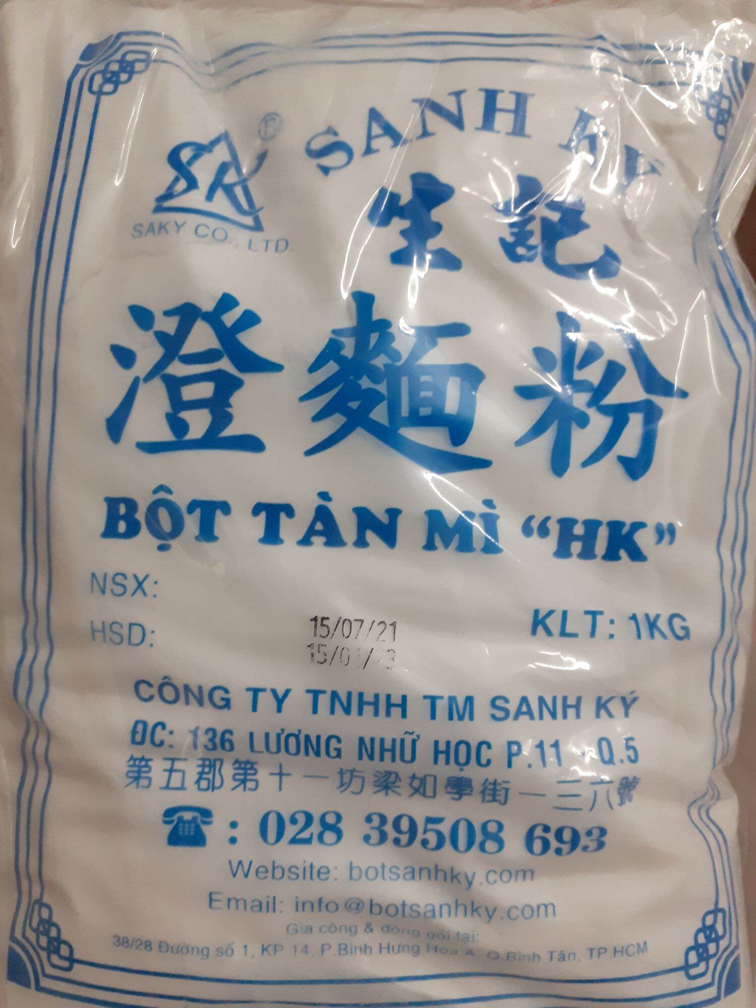 Bột Tàn Mì Sanh Ký 1KG Date 2023 dùng làm Há Cảo, Bún, Bánh Phở