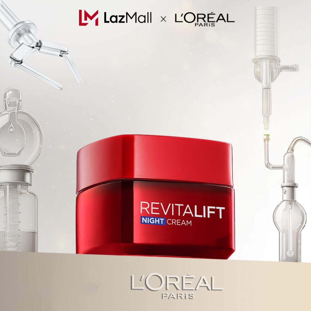 Kem dưỡng săn chắc da và giảm nếp nhăn L'Oreal Paris Revitalift ban đêm 50ml (kem đêm)