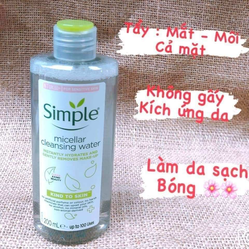 [COMBO 3 MÓN CHĂM SÓC DA DẦU MỤN] TRỌN BỘ SỮA RỬA MẶT SIMPLE NHẸ DỊU