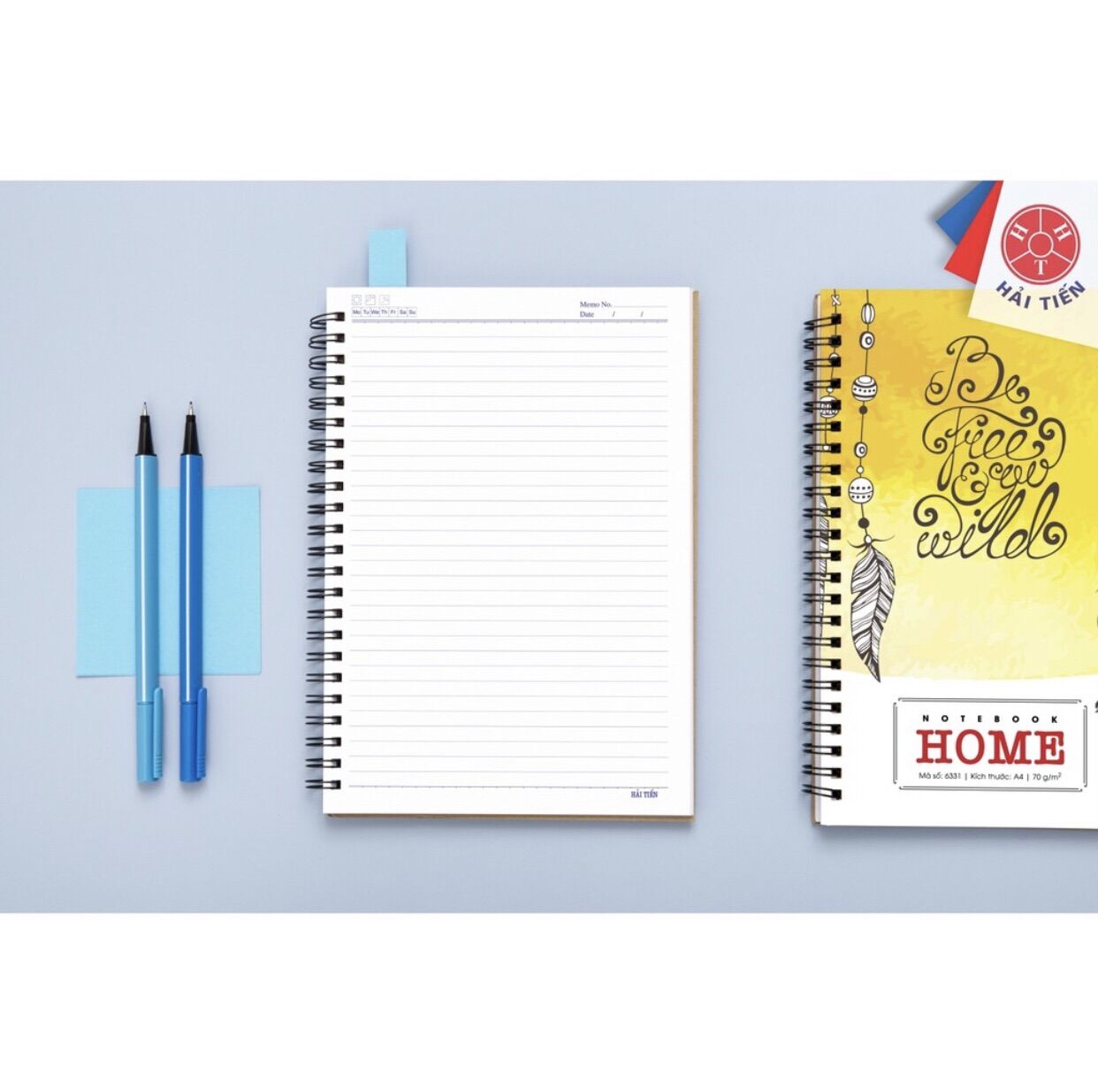 Sổ A4 lò xo kép Home 300 trang