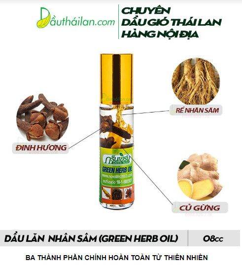 [HCM] 12 CHAI DẦU LĂN NHÂN SÂM THÁI CHÍNH HÃNG (8ml/chai)