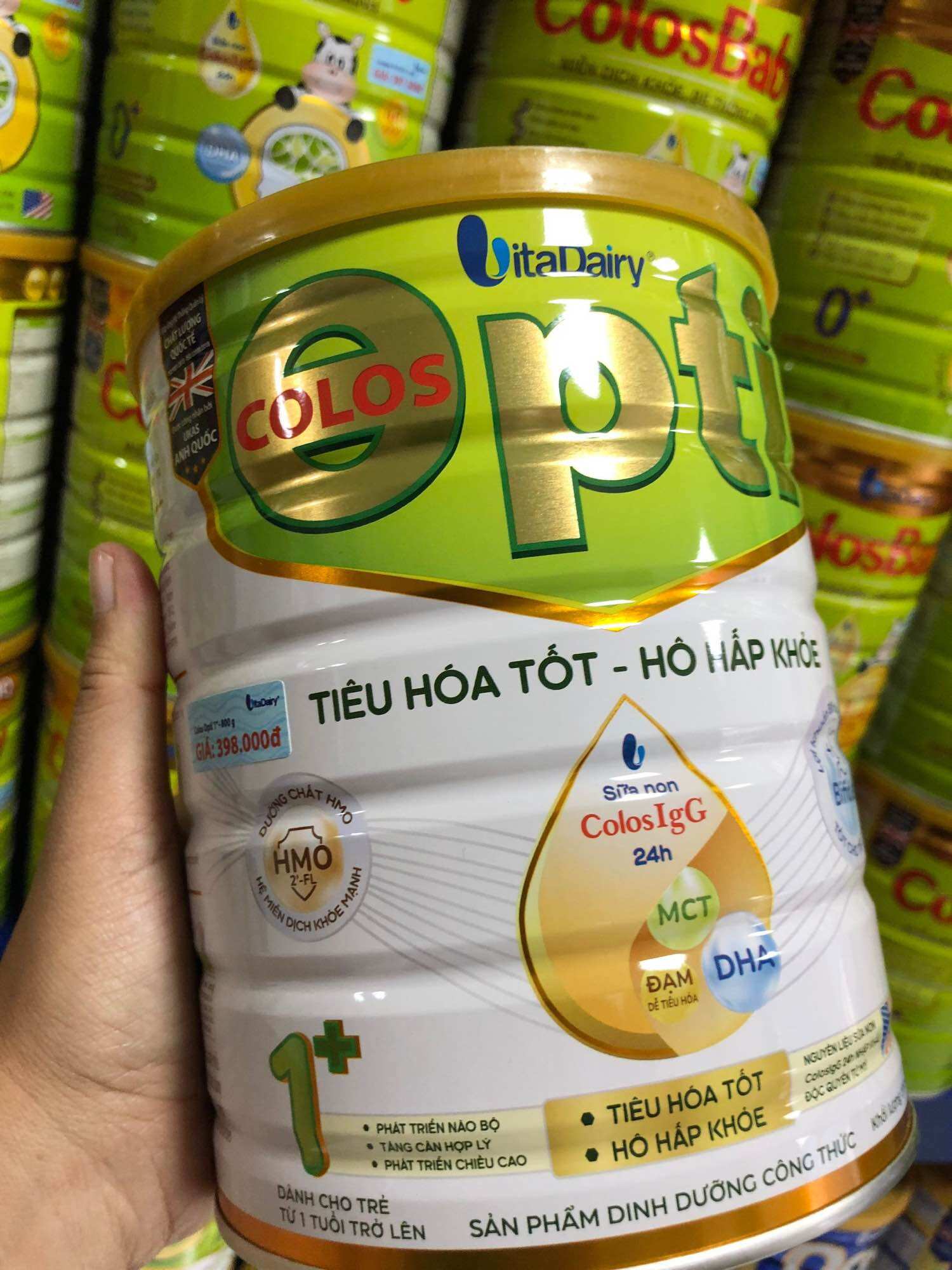 Sữa bột colos opti 1+ 800g