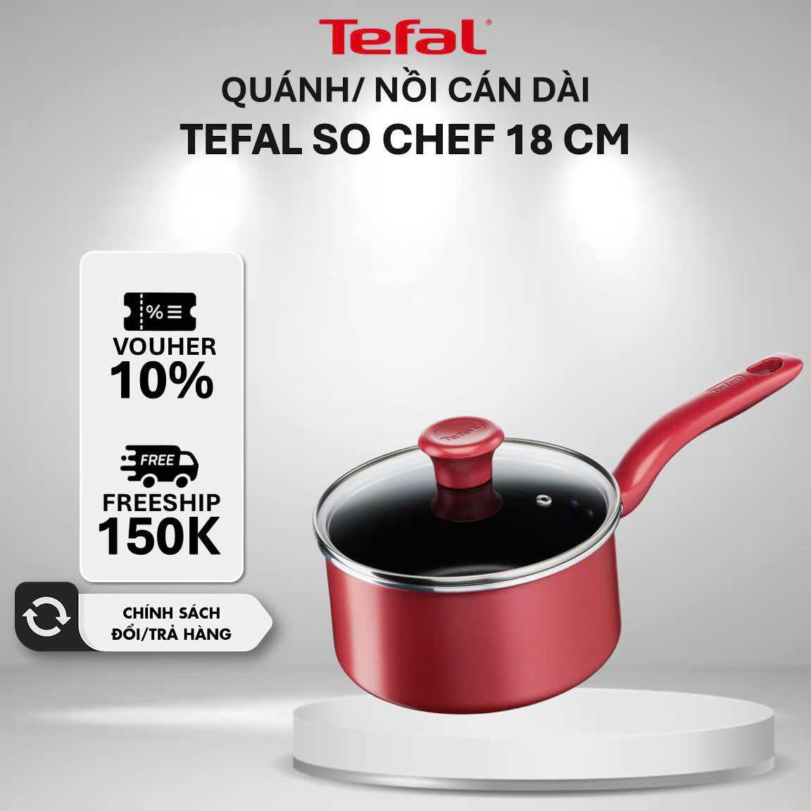 Quánh/ Nồi cán dài Tefal So Chef 18cm G1352395