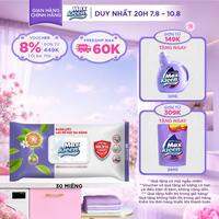Khăn Ướt Lau Bề Mặt Đa Năng MaxKleen Loại Bỏ 99.9% Vi Khuẩn Hương Trà Xanh & Cam Bergamot 30 Miếng/Gói