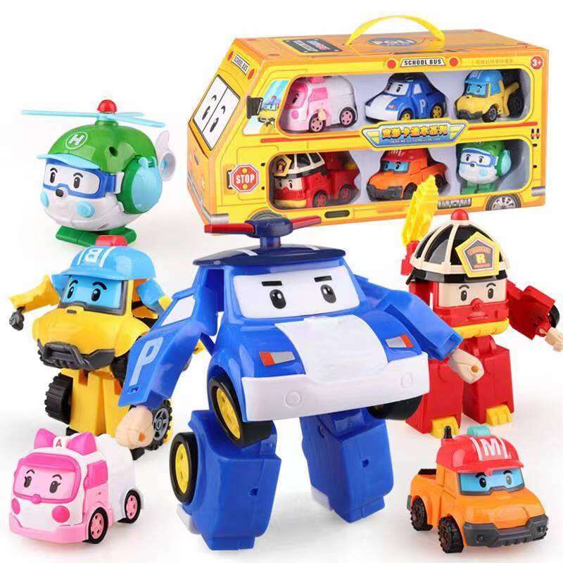 Hoạt Hình Robocar Poli Nhân Vật Hành Động-Biến Hình Anime Biến Dạng Tay Xe Mô Hình Máy Bay Đồ Chơi Quà Tặng Cho Trẻ Em Nhựa Diecast