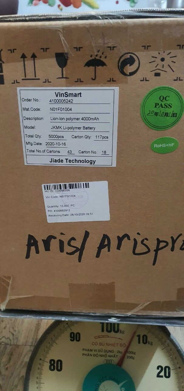 Pin Vsmart Aris - Aris Pro Zin hãng