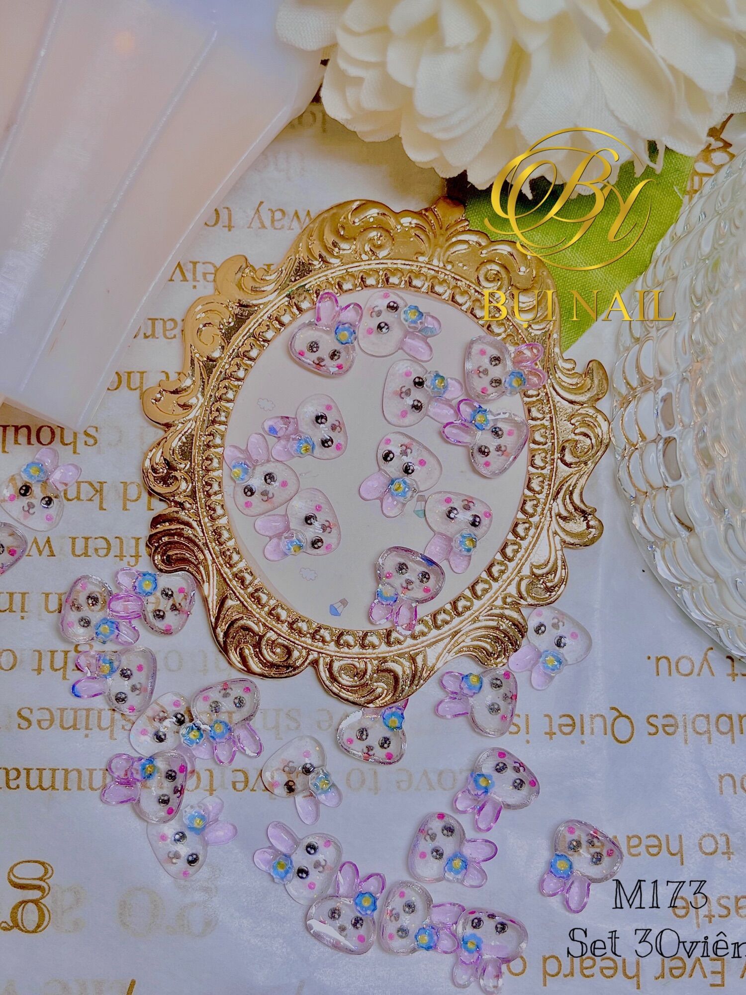 Charm thỏ m173 set 30viên