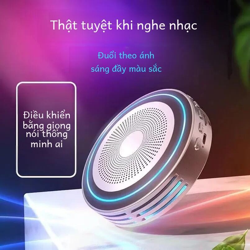 Q2 Bluetooth Thông Minh Loa Xe Máy 24 Giờ Chống Dừng AI Điều Khiển Giọng Nói Ánh Sáng Nhiều Màu Sắc Thiết Bị Âm Thanh Di Động Nhỏ Gọn