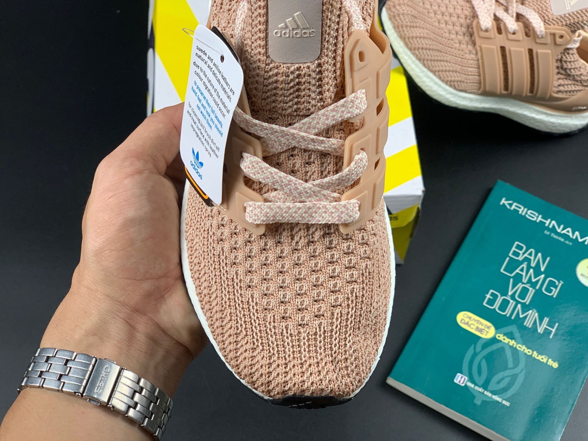 Giày thể thao/Sneaker Ultra Boost 4.0 hồng đất (full box)
