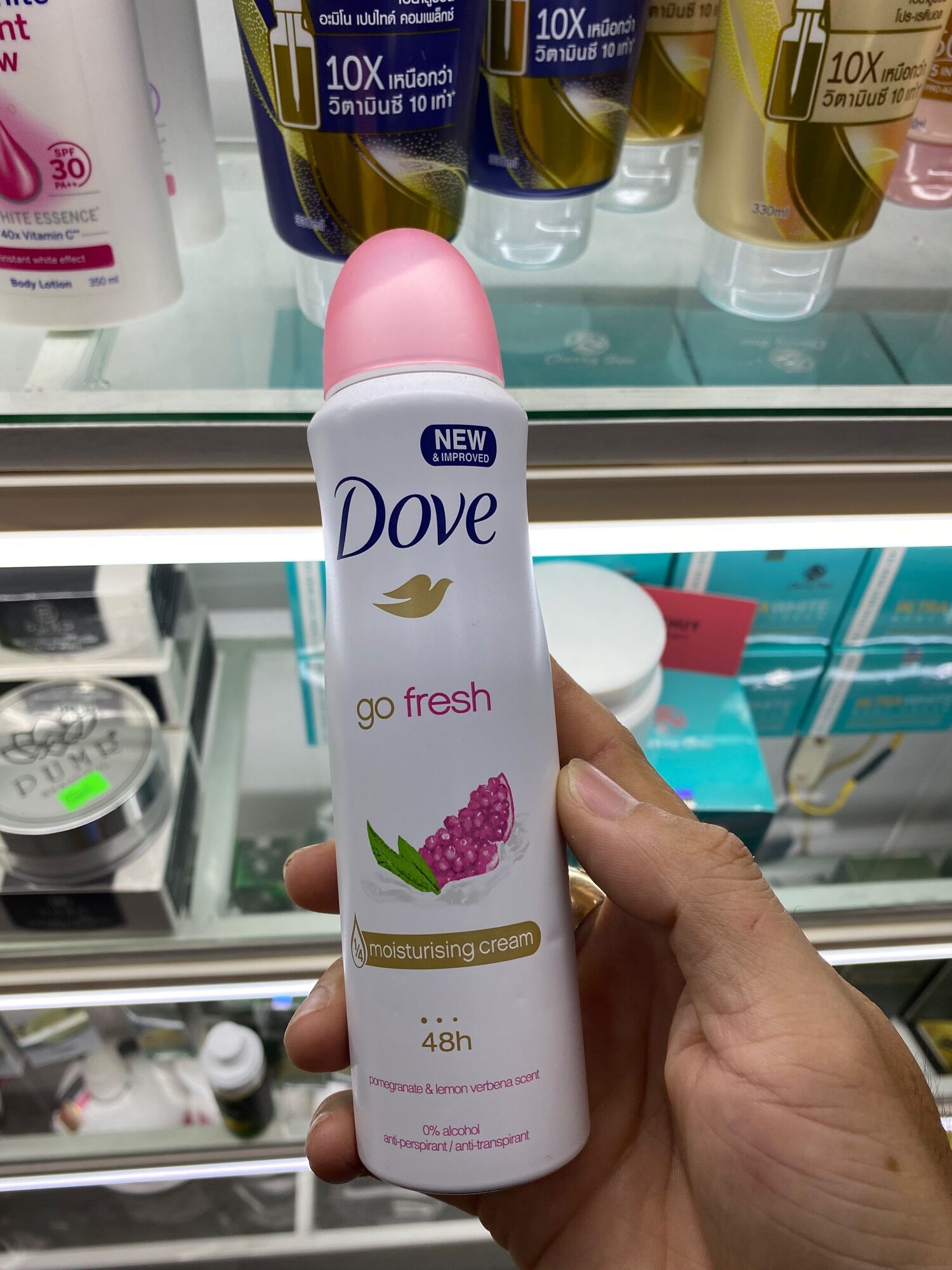 Xịt khử mùi DOVE new & IMPROVED 48h