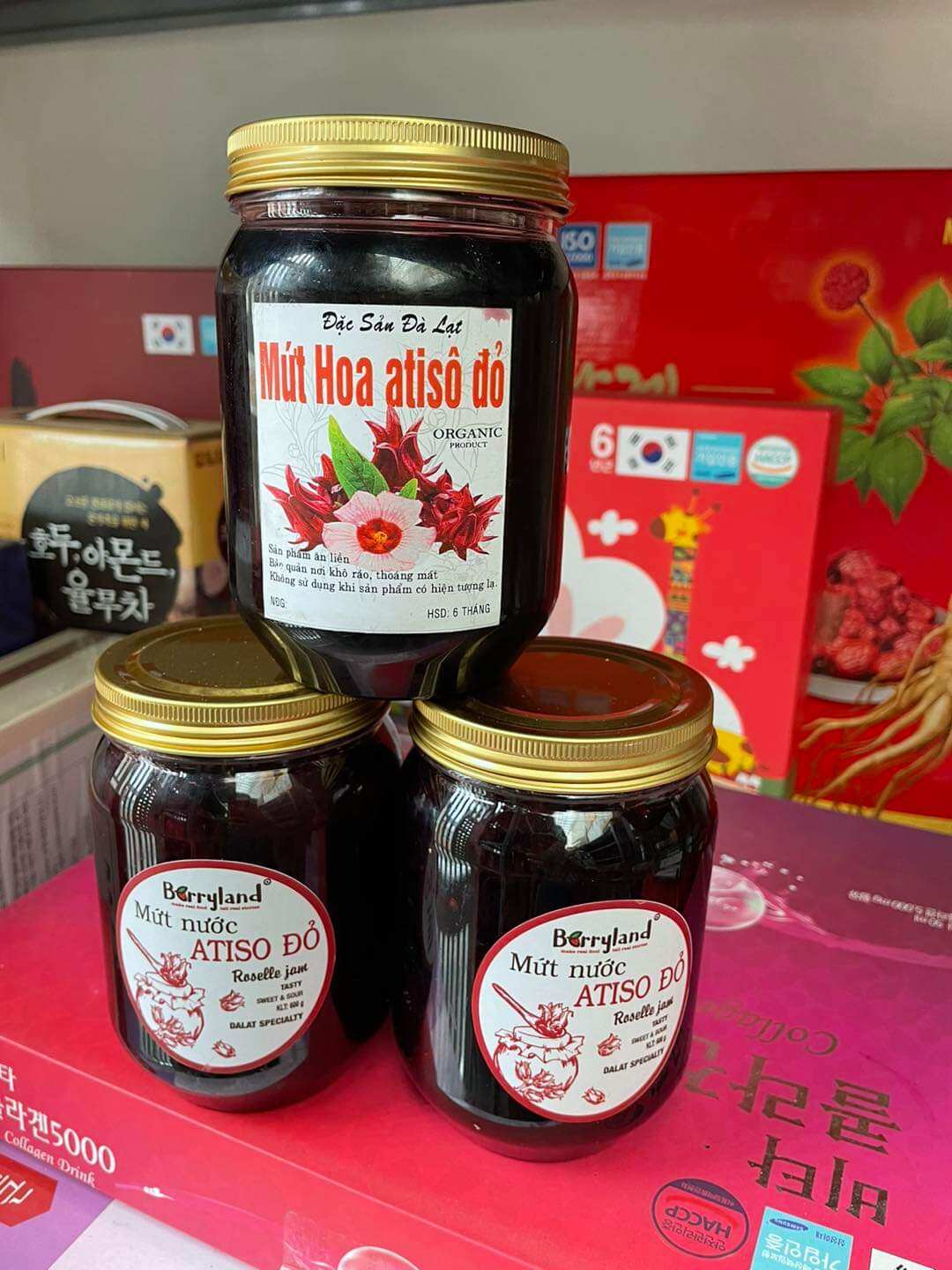 hũ 800gr Mứt atiso đỏ Đà Lạt