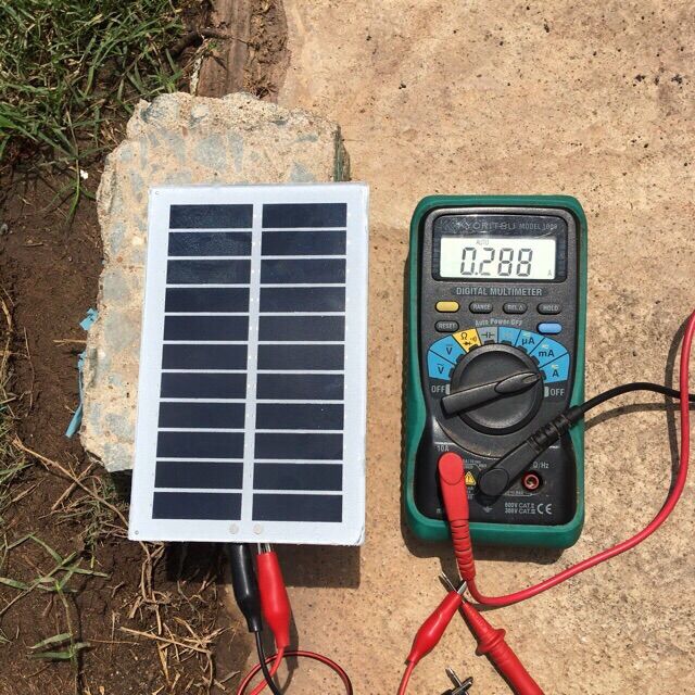 Tấm pin mặt trời mini 2W chế led, chế sạc dự phòng