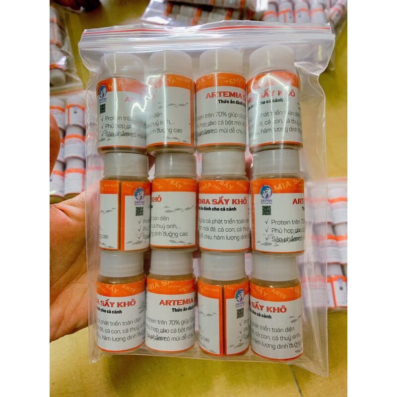 Artemia Sấy Khô 10g : thức ăn cá cảnh