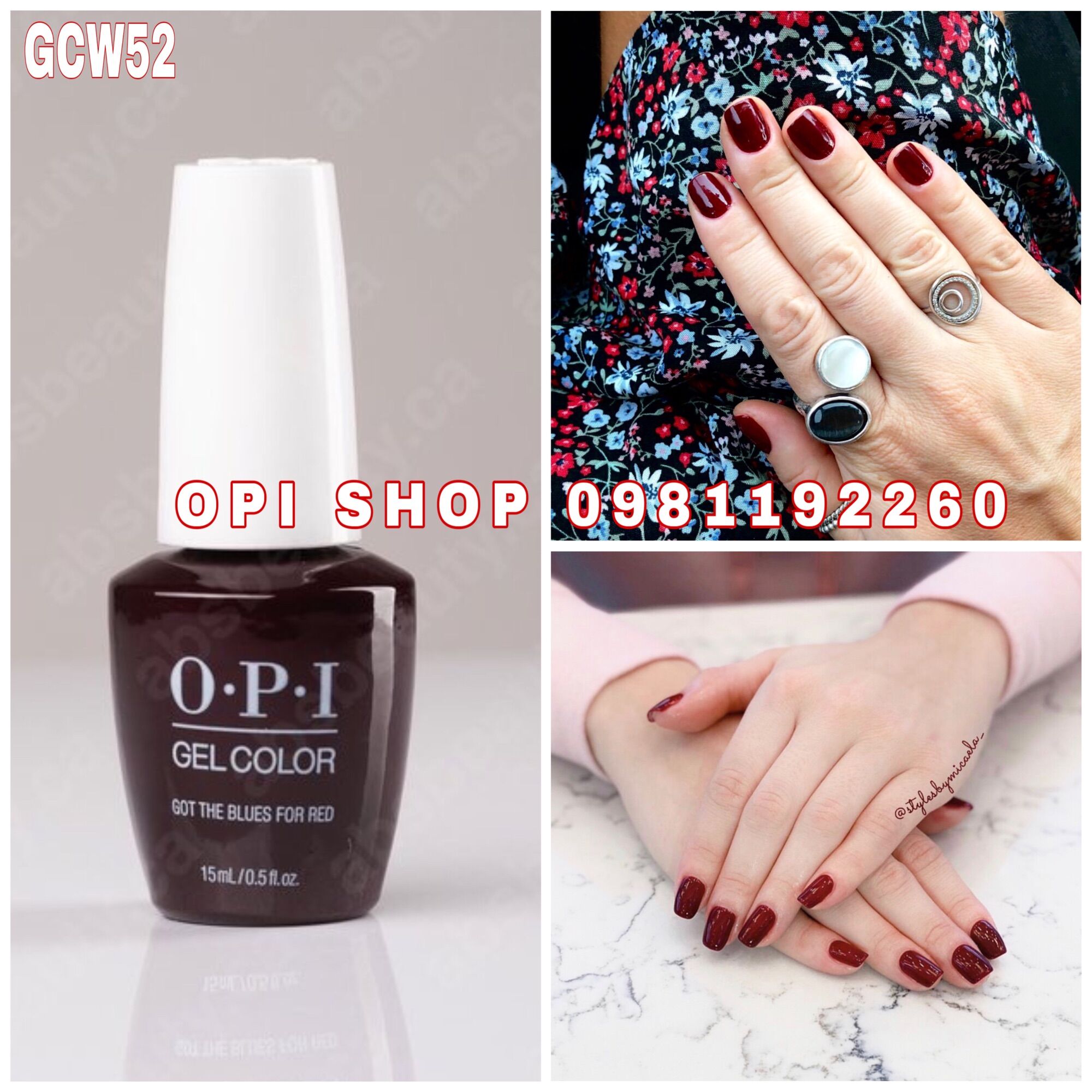 (GCW52) SƠN GEL HƠ MÁY OPI - SƠN MÓNG TAY OPI