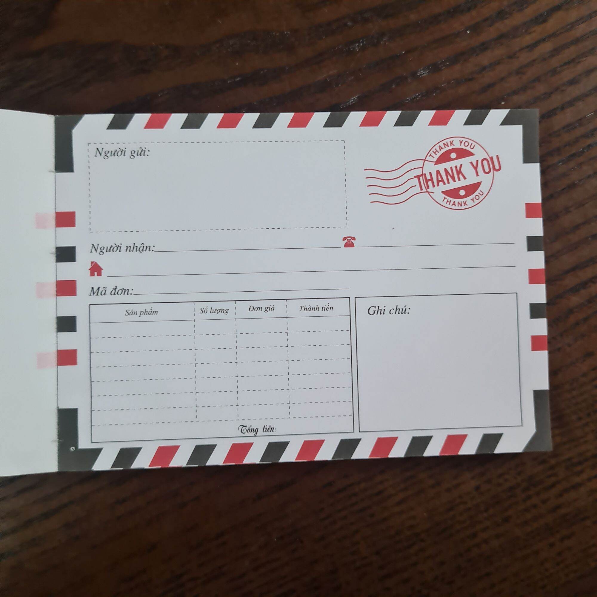 Combo 5 quyển phiếu ship hàng cho các shop