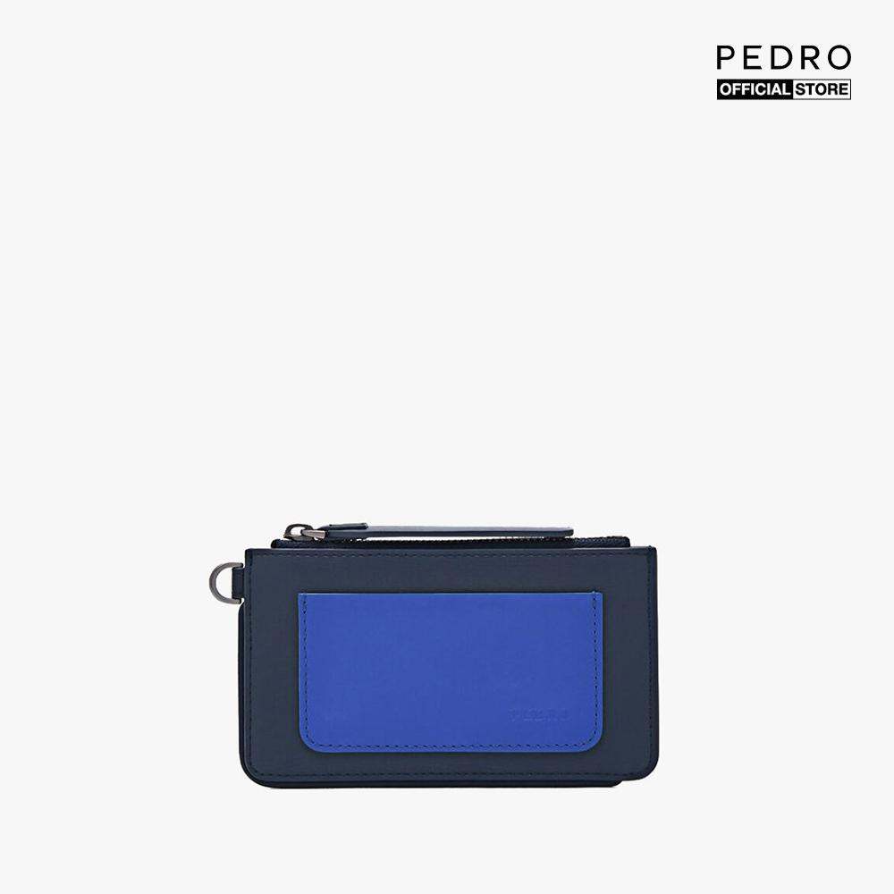 PEDRO - Ví đựng thẻ nam phối zip Leather PM4-25940097-10