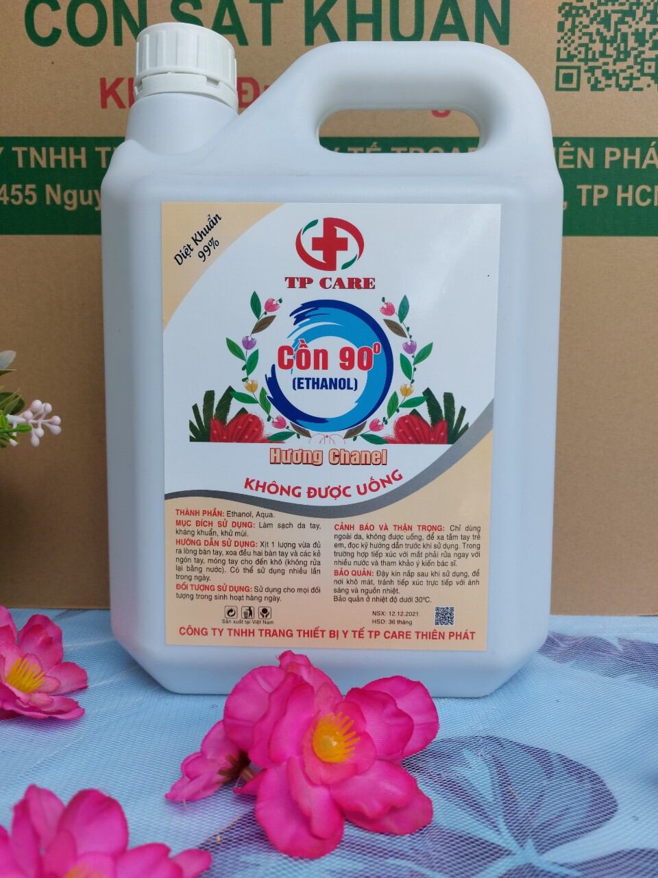 [19_5L90] Sát khuẩn nhanh can 4kg5, còn 90 độ, chuẩn độ