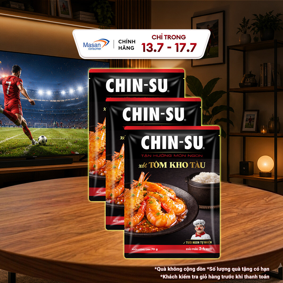 [Chọn Loại] Combo 3 Túi Xốt nhà hàng CHIN-SU