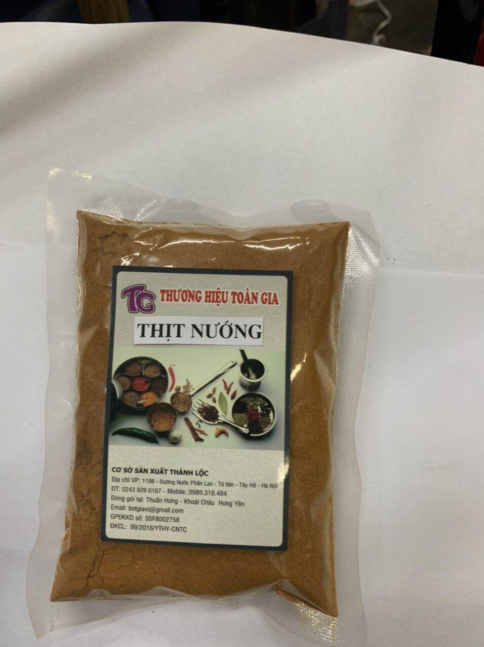 Gia vị thịt nướng gói 100g
