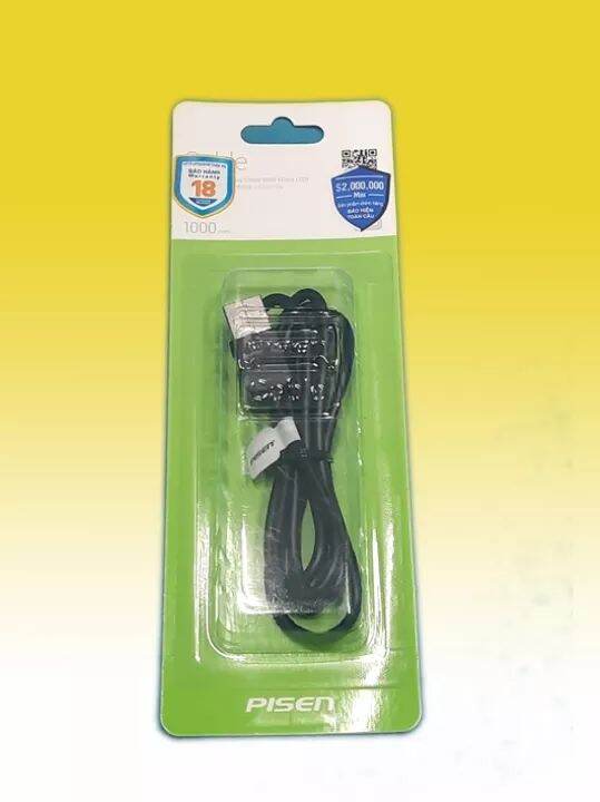 Cáp sạc pisen microusb 100cm – hàng chính hãng pisen việt nam