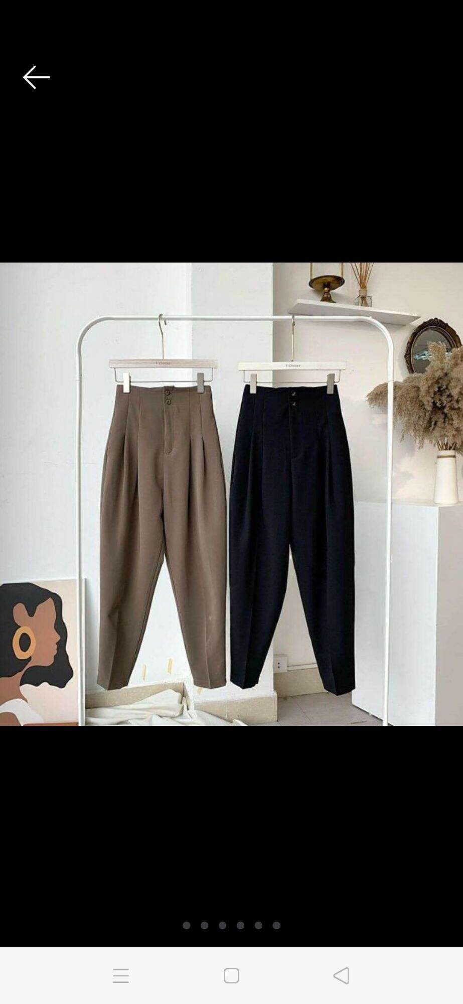Quần Bagy vải cạp cao cho nữ