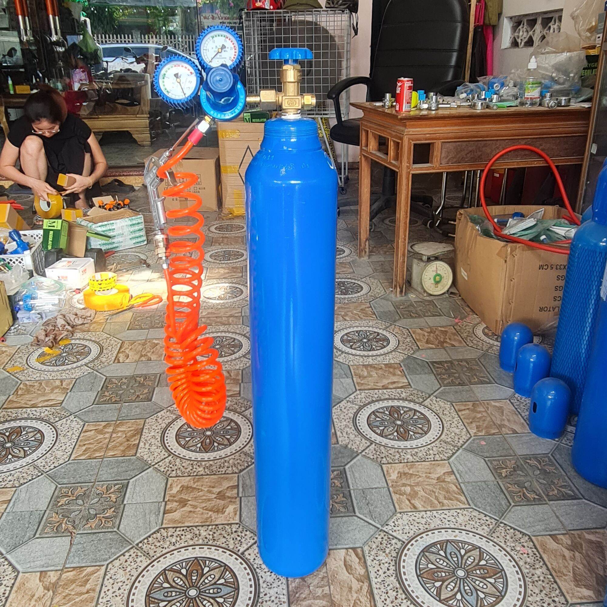 Bộ Bình Oxy 10Lít Đóng Gói Cá Cảnh_Vận chuyển cá cảnh
