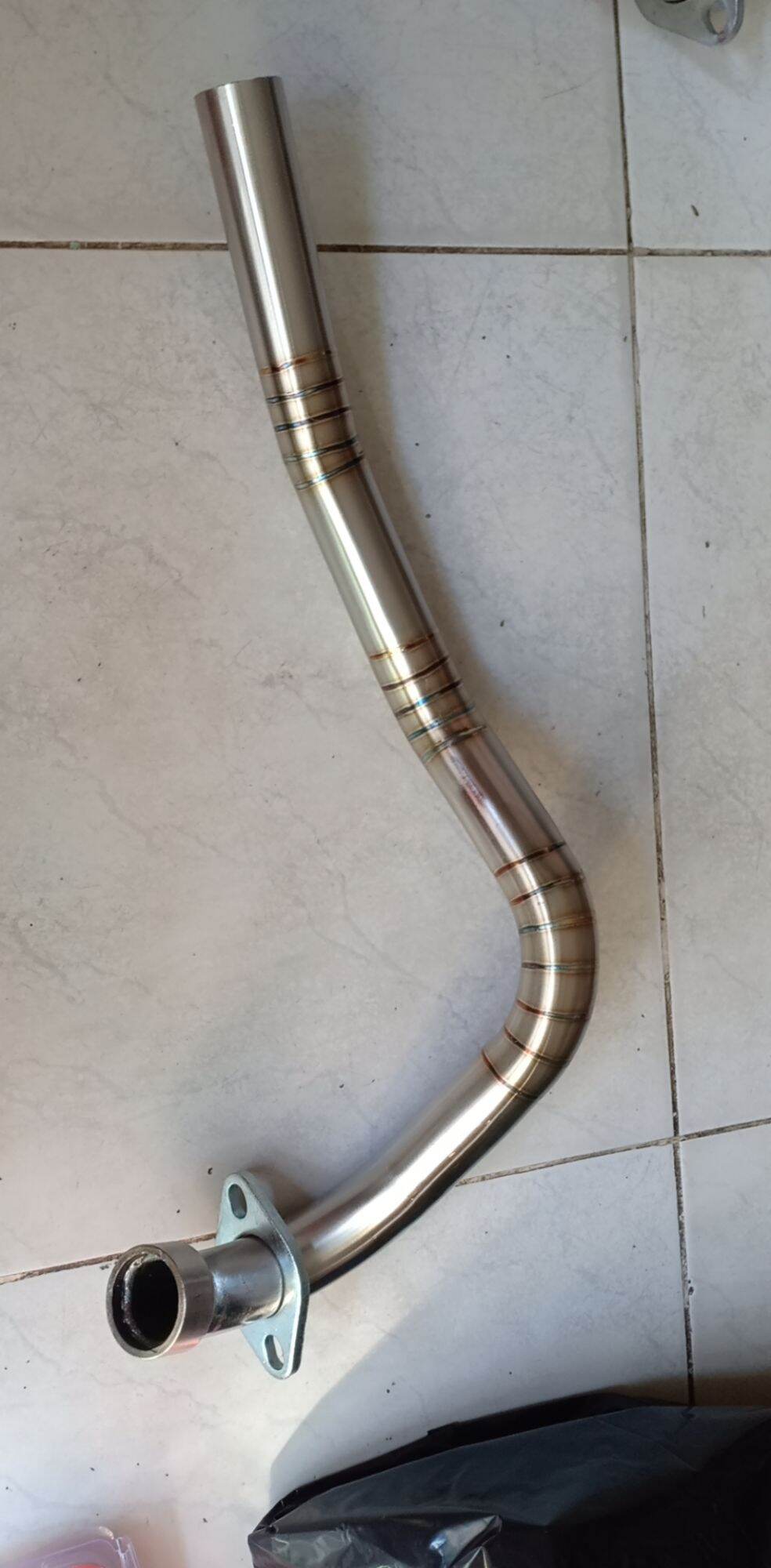 Cổ pô ex150 inox 304 gắn pô zin