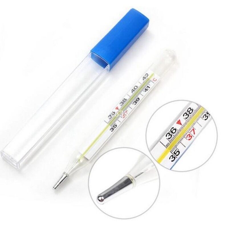 Nhiệt kế thủy ngân đo nhiệt độ cơ thể, kiểm tra em bé sốt