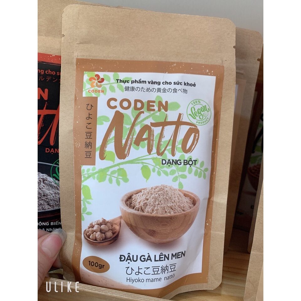 Natto đậu gà dạng viên/bột, túi 100g