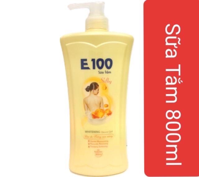 SỮA TẮM E100 SILKY - LÀN DA TRẮNG MỊN MÀNG