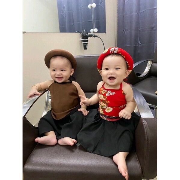 [HCM]Yếm Đào Kèm Mấn Cho Bé Gái (5-15Kg)