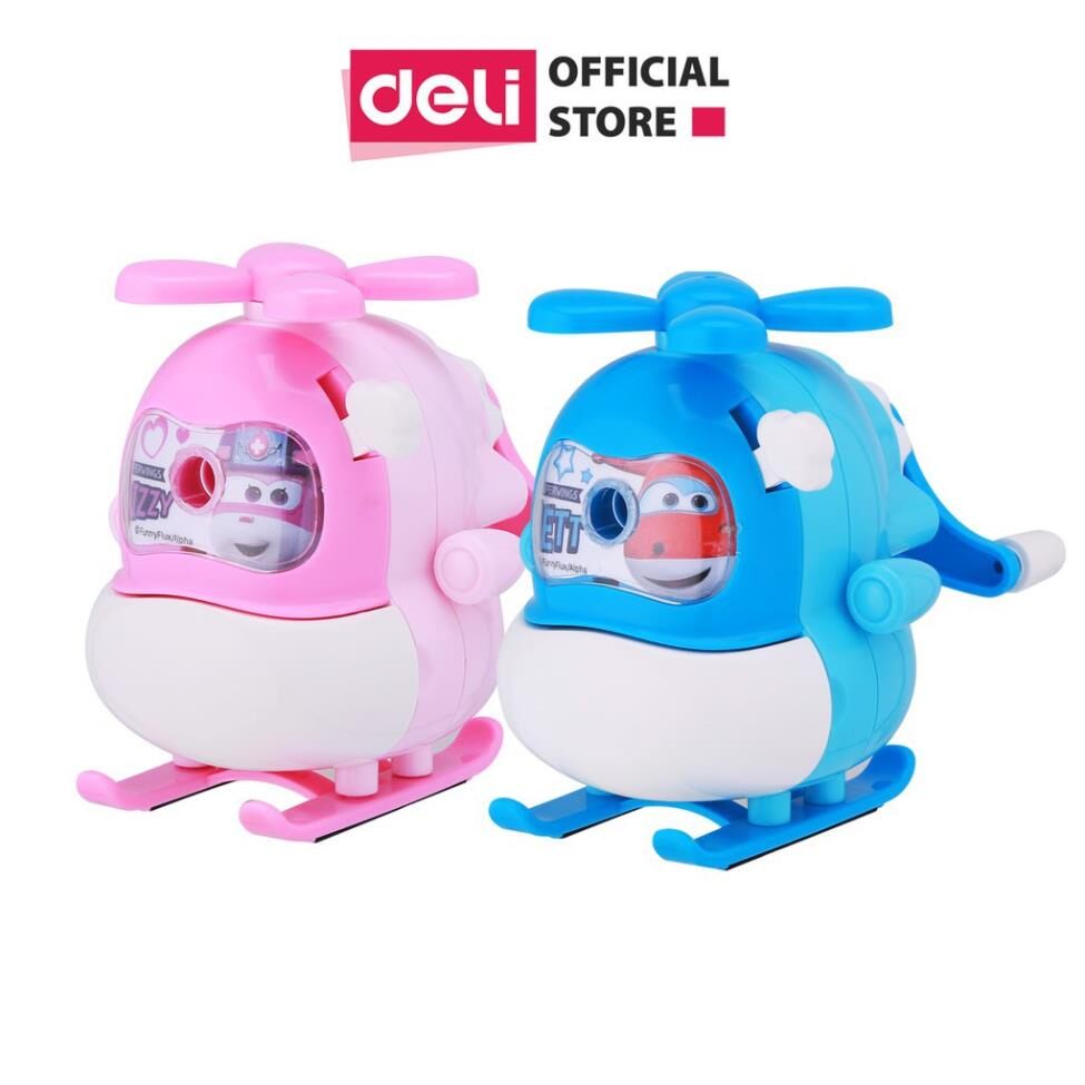 GỌT BÚT CHÌ QUAY TAY DELI HÌNH MÁY BAY SUPER WINGS