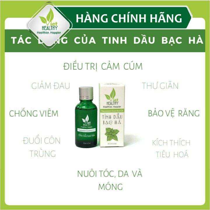 Tinh dầu bạc hà 30ml viet healthy