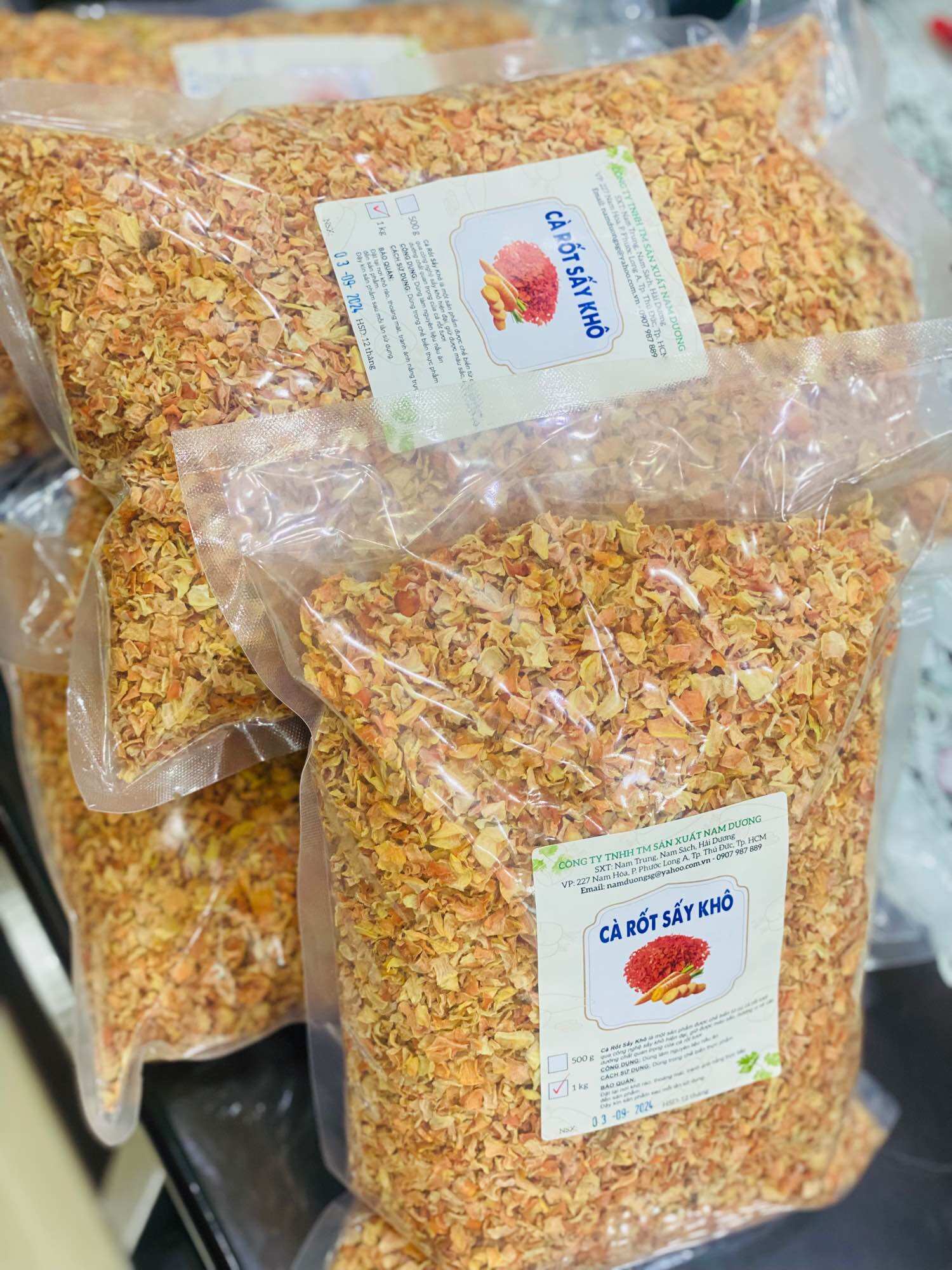 Cà Rốt Sấy khô túi 500gr -1kg