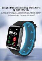 Smartwatch with Precise Blood Pressure Measurement Non-Invasive Blood Glucose Monitoring ECG SpO2 Heart Rate Temperature Calling Card Insertion Positioning Laser Therapy Hypotensive