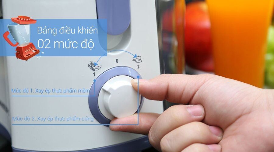 Máy ép trái cây Philips HR1811 - HÀNG CHÍNH HÃNG