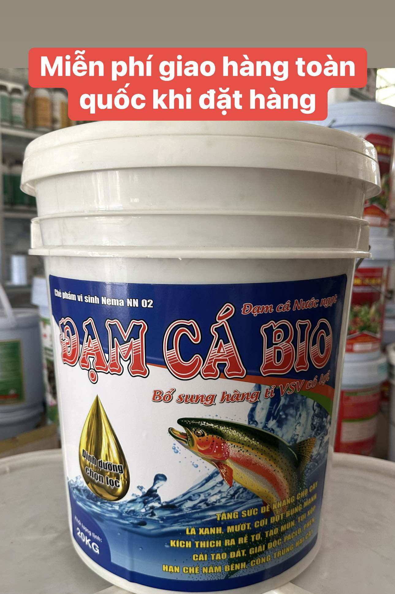 Phân Đạm Cá BIO siêu phục hồi, bật chồi, phát đọt cực mạnh, lá to xanh dày bóng mướt, ra rễ cực nhanh, lớn trái, bóng đẹp trái, cải tạo đất tơi xốp, nâng pH đất