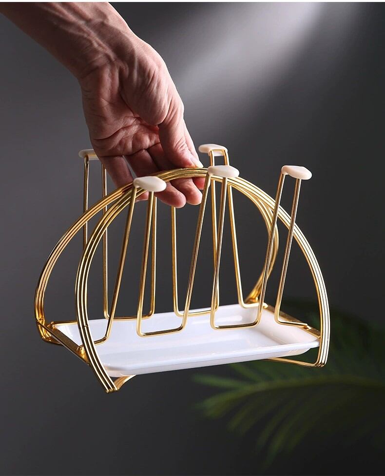 Khay Úp Cốc, Úp Ly Kèm Đế Hứng Nước