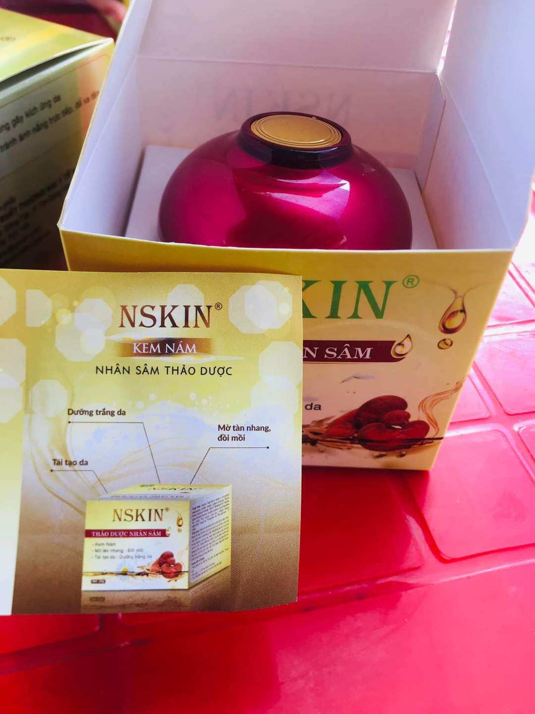 kem  thảo dược nhân sâm nskin (nám )