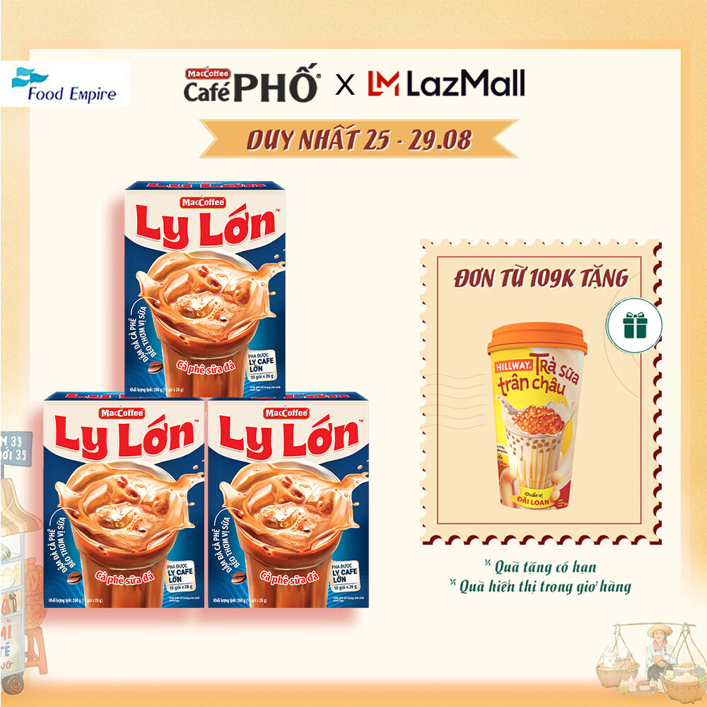 Combo 3 hộp cà phê ly lớn - maccoffee